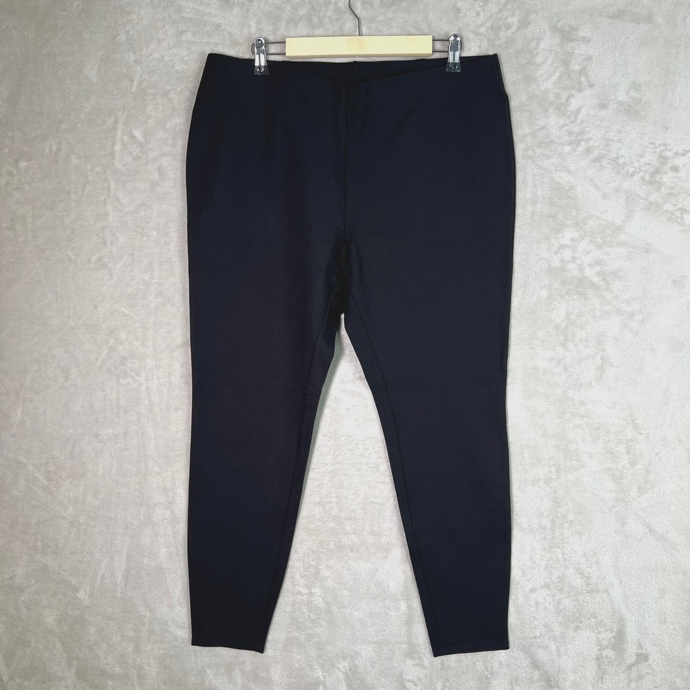 J. Jill Pull On Wearever Collection Pants Womens L Black Casual Simple Modern